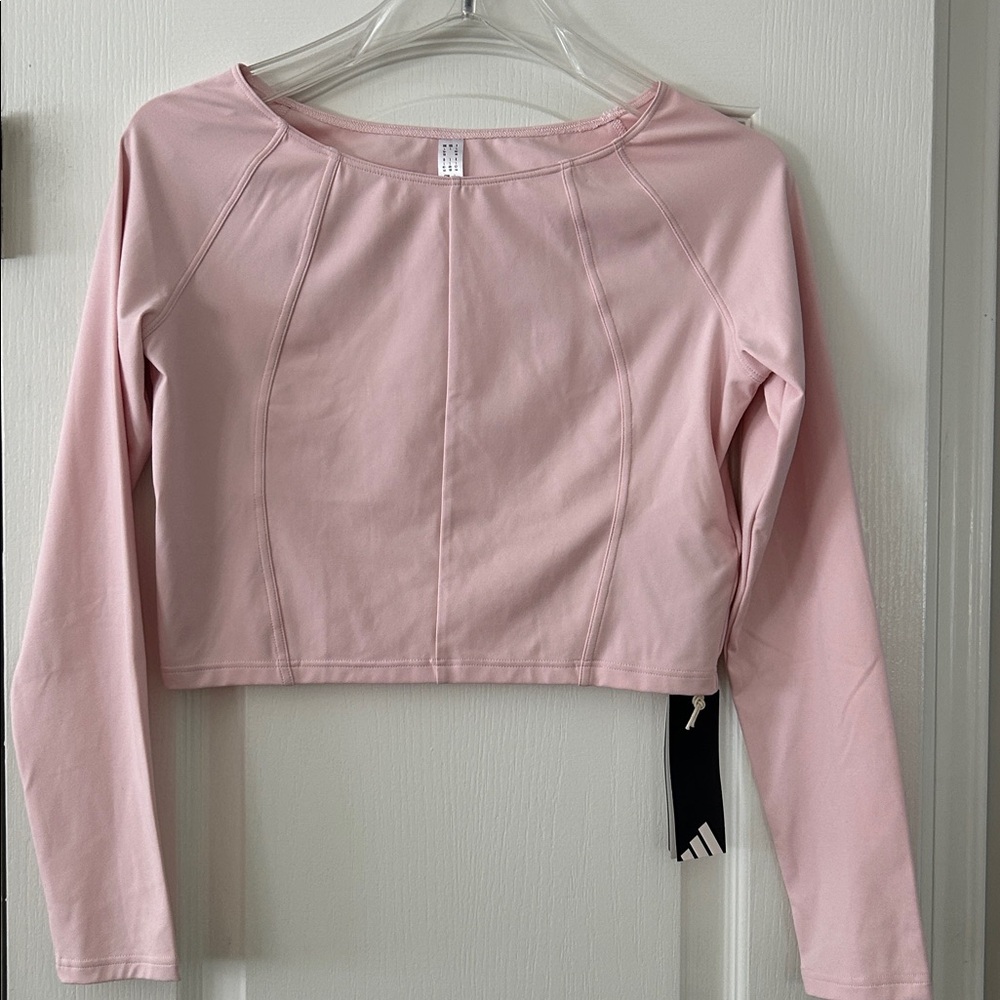 NWT adidas Yoga Crew Neck Long Sleeve T-Shirt SZ LARGE Casual Tops JI7508 $65